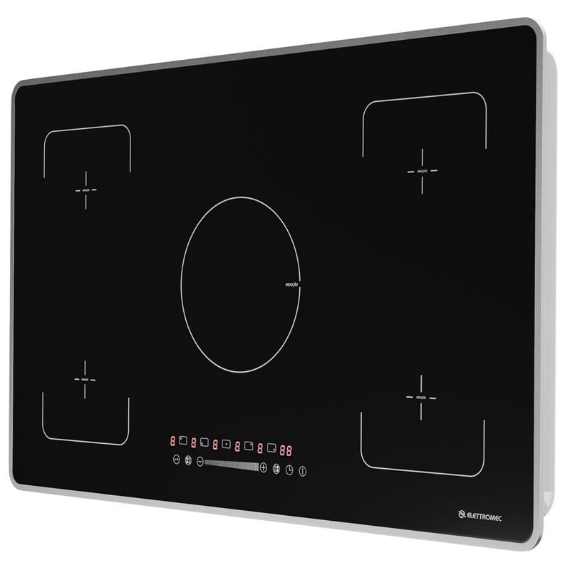 Cooktop-de-Inducao-Elettromec-Vitroceramico-90cm-Frame-Aluminio-Preto-220V-CKI-5Q-90-CI-2XBACook-Eletroraro--3-