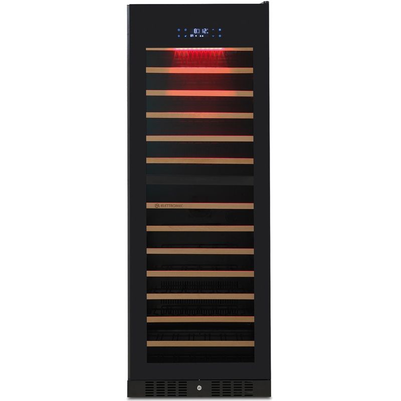 Adega-Elettromec-181-Garafas-Dual-Zone-Built-In-Vetro-Inox-220V-CV-2BI-181-VT-2VPB-Cook-Eletroraro