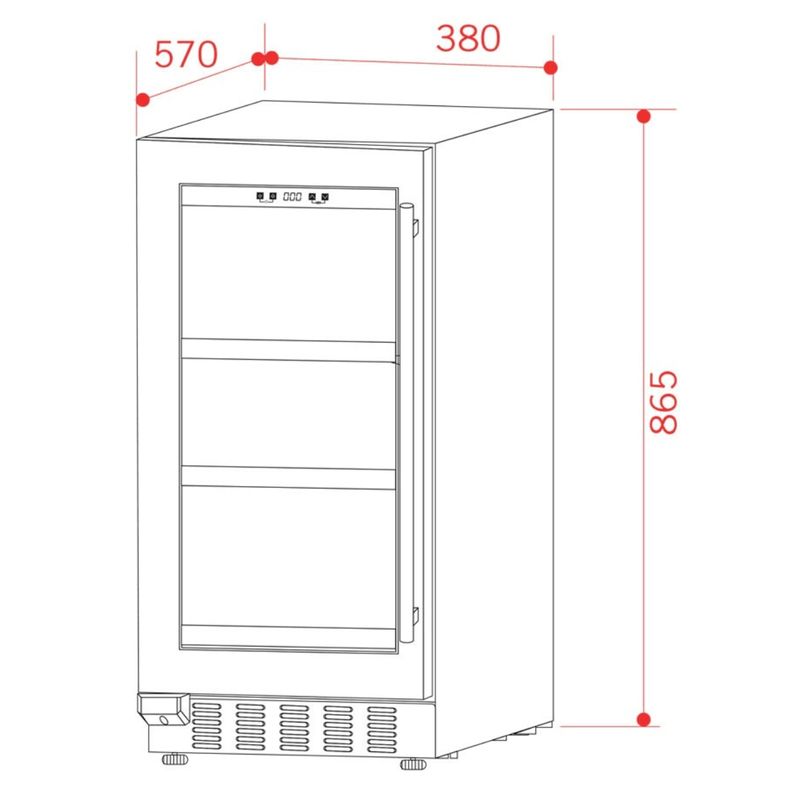 Frigobar-Elettromec-86L-Inox-220V-FB-BI-86-XV-2ATA-Cook-Eletroraro--4-