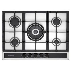 Cooktop a Gás Elettromec 5Q Sole 70cm Inox Bivolt CKG-5Q-70-SL-3TNB