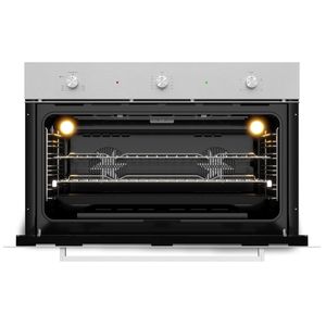 Forno a Gás Elettromec Luce 125L 90cm Inox 220V FG-AN-90-LC-2LCA