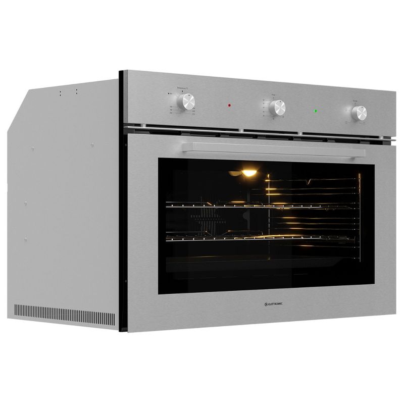 Forno-a-Gas-Elettromec-125-Litros-Luce-Grill-90cm-Inox-220V-FG-AN-90-LC-2LCA-Cook-Eletroraro--3-