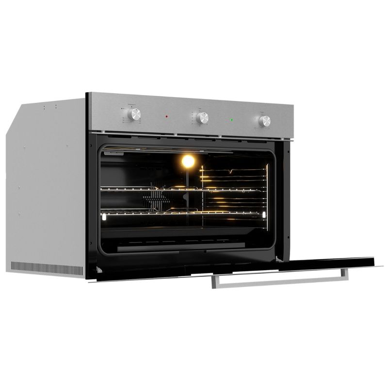 Forno-a-Gas-Elettromec-125-Litros-Luce-Grill-90cm-Inox-220V-FG-AN-90-LC-2LCA-Cook-Eletroraro--4-