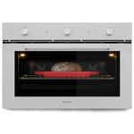 Forno-a-Gas-Elettromec-125-Litros-Luce-Grill-90cm-Inox-220V-FG-AN-90-LC-2LCA-Cook-Eletroraro--5-