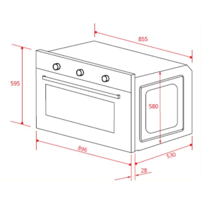 Forno-a-Gas-Elettromec-125-Litros-Luce-Grill-90cm-Inox-220V-FG-AN-90-LC-2LCA-Cook-Eletroraro--7-