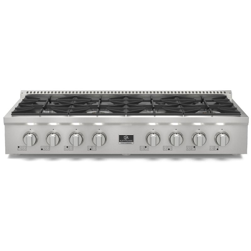 Rangetop-Elettromec-a-Gas-8-Bocas-48-Polegadas-Inox-110V-RT-8Q-48-XP-1SGA-Cook-Eletroraro