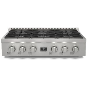 Rangetop a Gás Elettromec 6Q 36 Polegadas Inox 110V RT-6Q-36-XP-1SGA