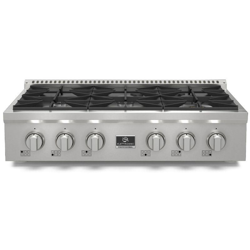 Rangetop-a-Gas-Elettromec-6-Queimadores-36-Polegadas-Inox-110V-RT-6Q-36-XP-1SGA-Cook-Eletroraro