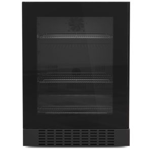 Cervejeira Elettromec Vetro de Embutir 144 Litros Preto 220V BC-BI-144-VT-2VPA