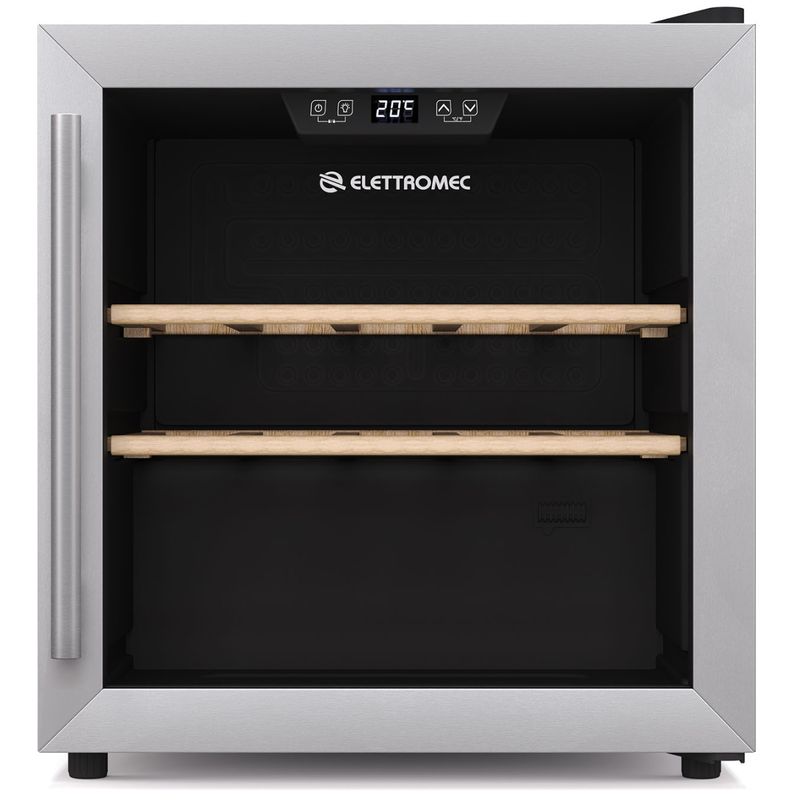 Adega-Elettromec-14-Garrafas-Inox-220V-CV-1FS-14-XV-2ATA-Cook-Eletroraro