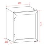 Adega-Elettromec-14-Garrafas-Inox-220V-CV-1FS-14-XV-2ATA-Cook-Eletroraro--5-