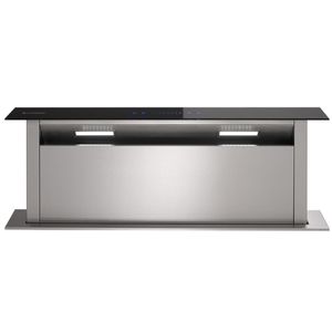 Coifa de Bancada Elettromec Sollevare Vidro 90Cm Preto Inox 220V CFD-SOL-90-XV-2ATB