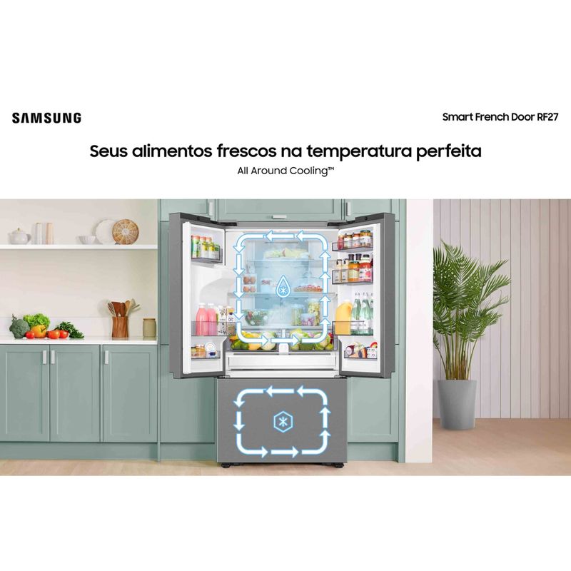 Refrigerador-Samsung-Smart-French-Door-3-Portas-576L-Inox-220V-RF27CG5410SRBZ-Cook-Eletroraro--6-