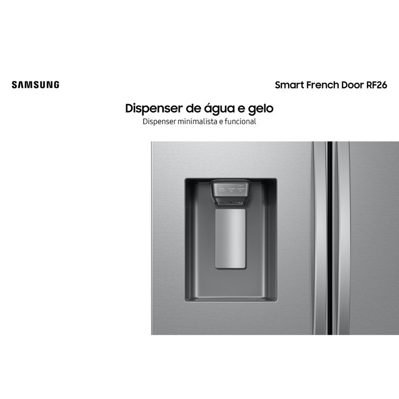 Refrigerador-Samsung-Smart-French-Door-4-Portas-550L-Inox-220V-RF26CG7400SRBZ-Cook-Eletroraro--6-