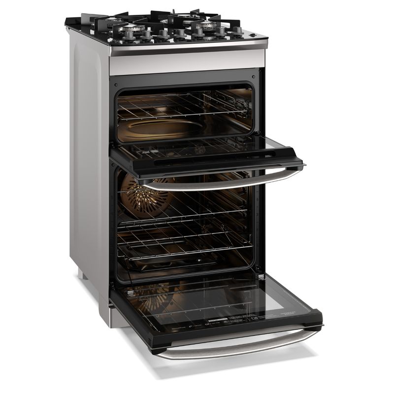 Fogao-Electrolux-FE4DC-Com-Forno-Duplo-PerfectCook360-4-Queimadores-Cinza-110V-33042CBA185-Cook-Eletroraro--2-