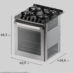 Fogao-Electrolux-FE4EC-de-Embutir-PerfectCook360-Vaporbake-4-Queimadores-Cinza-110V-33041FBA185-Cook-Eletroraro--4-