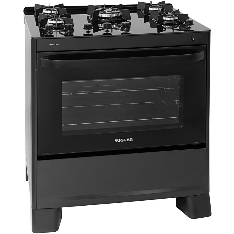 Fogao-Suggar-Max-Glass-5-Queimadores-Mesa-Vidro-Preto-Bivolt-FGVMG510PT-Cook-Eletroraro--6-