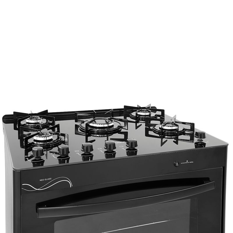 Fogao-Suggar-Neo-Glass-5-Queimadores-Mesa-Vidro-Preto-Bivolt-FGVNG510PT-Cook-Eletroraro--2-