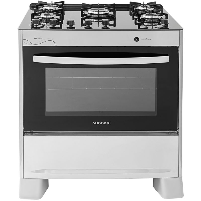 Fogao-Suggar-Neo-Glass-5-Queimadores-Mesa-Vidro-Prata-Inox-Bivolt-FGVNG510PRIX-Cook-Eletroraro
