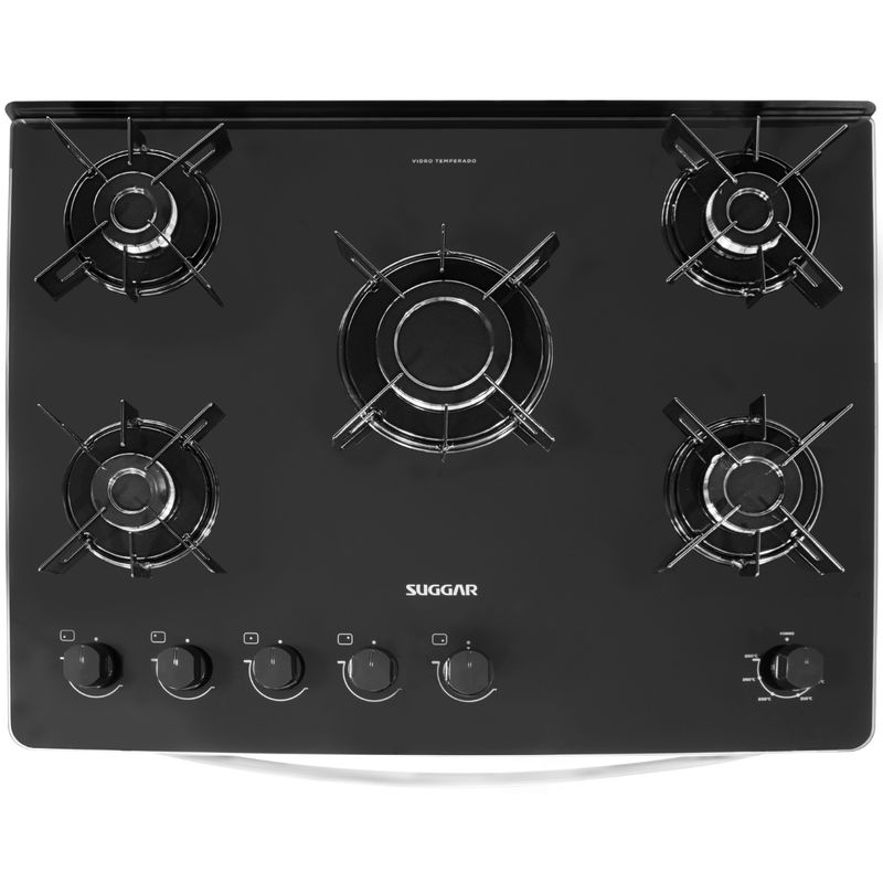 Fogao-Suggar-Neo-Glass-5-Queimadores-Mesa-Vidro-Prata-Inox-Bivolt-FGVNG510PRIX-Cook-Eletroraro--3-