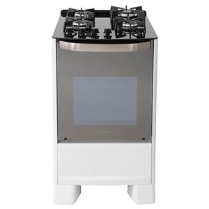 Fogão de Piso Suggar Master Grill 4Q Mesa Vidro Branco 110V FGVMTG411BR