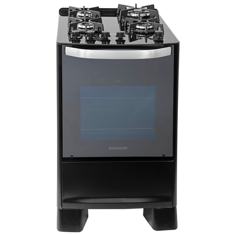 Fogao-Suggar-Master-Grill-4-Queimadores-Mesa-Vidro-Preto-110V-FGVMTG411PT-Cook-Eletroraro