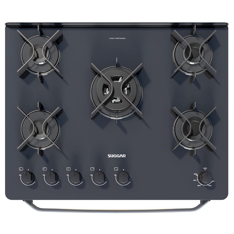 Fogao-Suggar-Max-Glass-5-Queimadores-Mesa-Vidro-Prata-Inox-Bivolt-FGVMG510PRIX-Cook-Eletroraro--3-