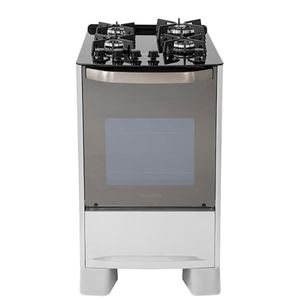 Fogão de Piso Suggar Master Grill 4Q Mesa Vidro Prata Inox 110V FGVMTG411PRIX