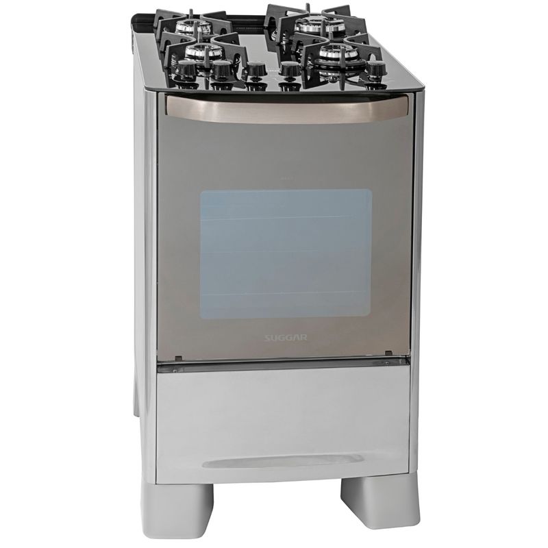 Fogao-Suggar-Master-Grill-4-Queimadores-Mesa-Vidro-Prata-Inox-110V-FGVMTG411PRIX-Cook-Eletroraro--2-
