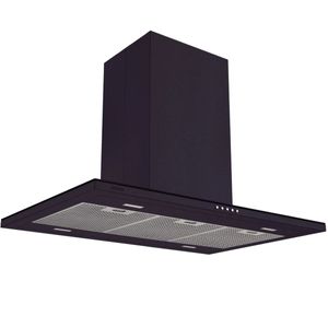 Coifa de Ilha Tramontina Slim Blacksteel 90Cm Preta 220V 95800/040
