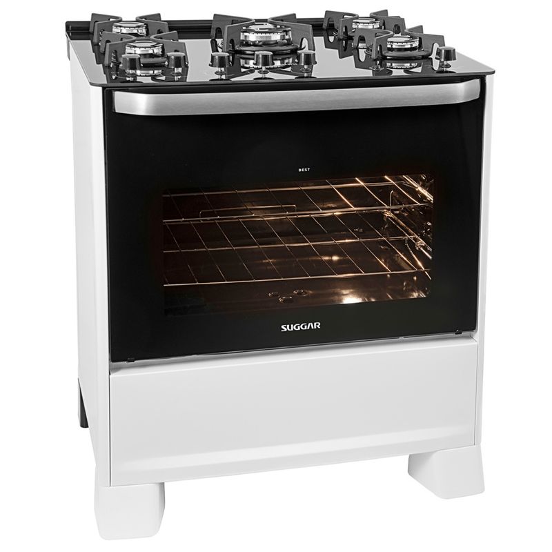 Fogao-Suggar-Best-Glass-5-Queimadores-Mesa-Vidro-Branco-Bivolt-FGVBG510BR-Cook-Eletroraro--2-