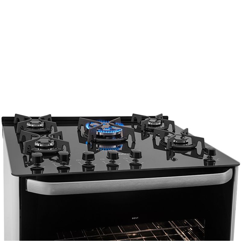 Fogao-Suggar-Best-Glass-5-Queimadores-Mesa-Vidro-Branco-Bivolt-FGVBG510BR-Cook-Eletroraro--5-