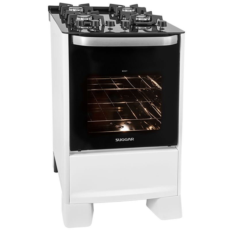 Fogao-Suggar-Best-Glass-4-Queimadores-Mesa-Vidro-Branco-Bivolt-FGVBG410BR-Cook-Eletroraro--2-