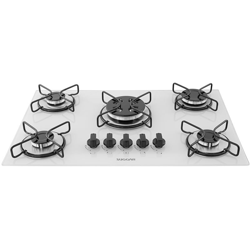 Cooktop-a-Gas-Suggar-5-Queimadores-Aco-Esmaltado-Vidro-Branco-Bivolt-FG5305ABR-Cook-Eletroraro