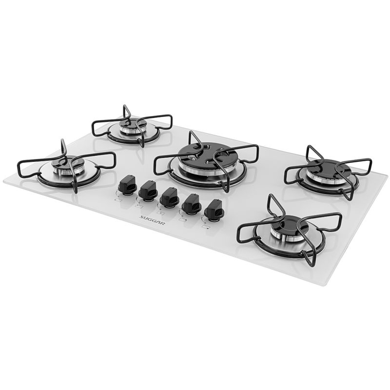 Cooktop-a-Gas-Suggar-5-Queimadores-Aco-Esmaltado-Vidro-Branco-Bivolt-FG5305ABR-Cook-Eletroraro--3-