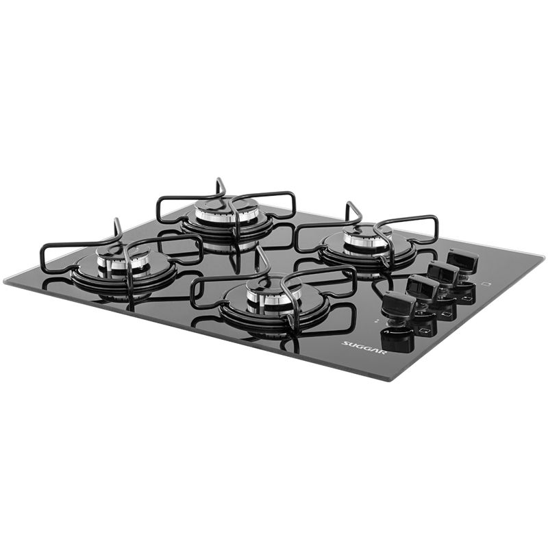 Cooktop-a-Gas-Suggar-4-Queimadores-Aco-Esmaltado-Vidro-Preto-Bivolt-FG4004AVP-Cook-Eletroraro--4-