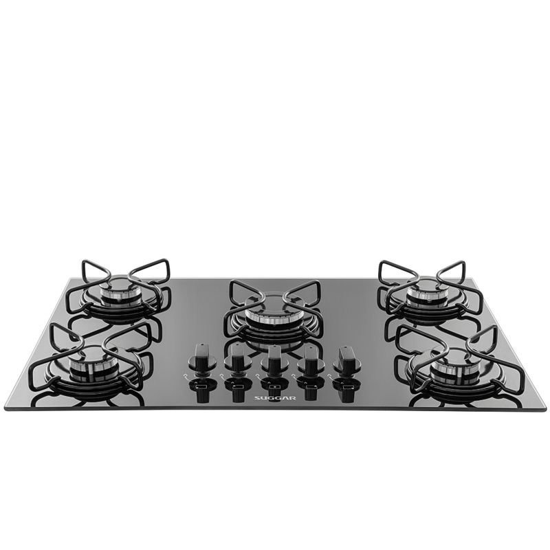 Cooktop-a-Gas-Suggar-5-Queimadores-Aco-Esmaltado-Vidro-Preto-Bivolt-FG5005AVP--Cook-Eletroraro--3-