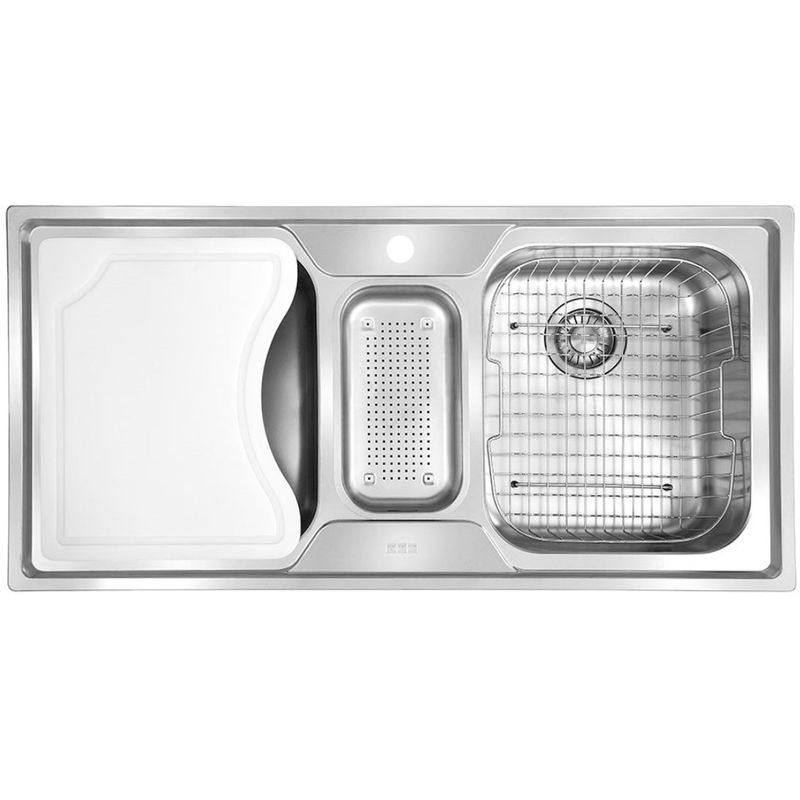Cuba-Tripla-Franke-Smart-Com-Acessorios-100X50-Inox-14872-Cook-Eletroraro