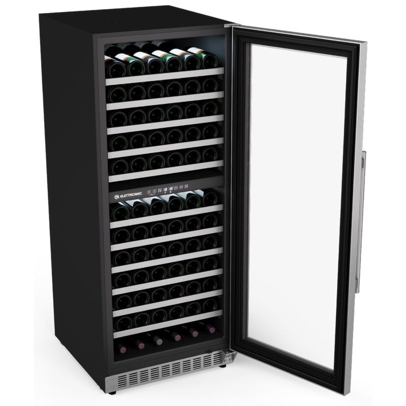 Adega-Elettromec-Dual-Zone-122G-Preta-220V-CV-2BI-122-XV-2ATC-Cook-Eletroraro--5-