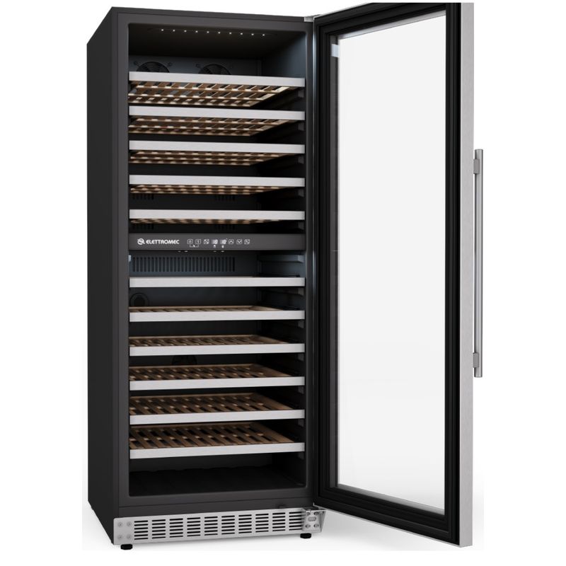 Adega-Elettromec-Dual-Zone-122G-Preta-220V-CV-2BI-122-XV-2ATC-Cook-Eletroraro--6-