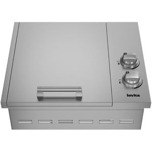 Churrasqueira a Gás Invita de Embutir 55Cm 2 Queimadores Inox I-BBQ-2Q-55-XX-NHUA