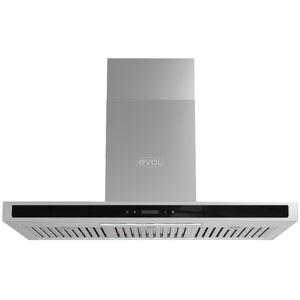 Coifa de Ilha Evol Sigma Smart 90Cm Inox 220V ECFEI0902B