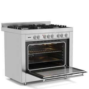 Fogão de Piso Invita 5Q 90cm Inox 220V I-FGE-5Q-90-XX-2GMA