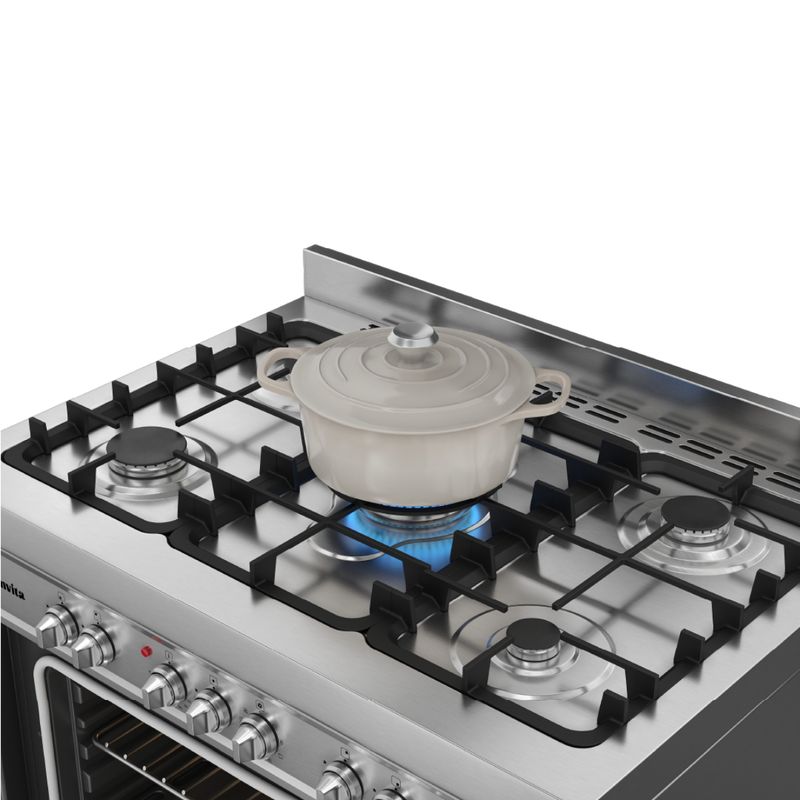 Fogao-Invita-De-Piso-5Q-90cm-a-Gas-e-Eletrico-Inox-220V-I-FGE-5Q-90-XX-2GMA-Cook-Eletroraro