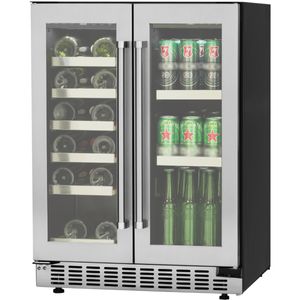 Adega e Cervejeira Evol Smart 18 Garrafas 116L Preta 220V JC-115DR220