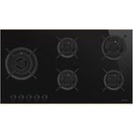 Cooktop-a-Gas-Smeg-Semiprofissional-Dolce-Stil-5-Queimadores-90Cm-Preto-220V-PV695LCNR-Cook-Eletroraro