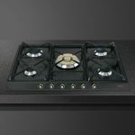 Cooktop-a-Gas-Smeg-Semiprofissional-Cortina-5-Queimadores-75Cm-Preto-220V-SR775AO-Cook-Eletroraro--3-