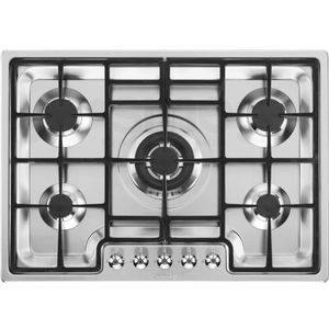 Cooktop a Gás Smeg Semiprofissional Semifilo 5Q 75cm Inox 220V PGF75-4