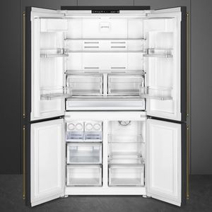 Geladeira Smeg Antracite Colonial 581L Preto 220V FQ60CAO5