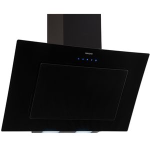 Coifa de Parede Suggar Onix Vidro Inclinado 90cm Preta 110V TP1291PT
